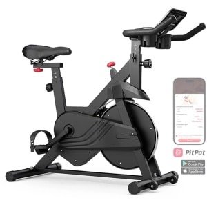 Sensova Hometrainer - Hometrainer Fiets - Magnetische Fietstrainer met 32 Weerstandsniveaus, Bluetooth & LCD-Display - Fitness fiets voor Thuis - Ergometer met Verstelbaar Stuur en Zadel - 100 kg Max. Gewicht