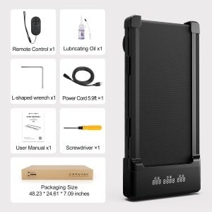 Sensova Loopband - Loopband met hellingfunctie - 12 niveaus - Threadmill - 3 PK motor - van 1 tot 6km/h - Walkin pad - met Schokabsorptie - Bluetooth - max hellinghoek 9°