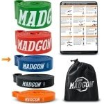 Set Weerstandsbanden Fitness Elastiek in 5 Sterktes voor Krachttraining & Full Body Workouts