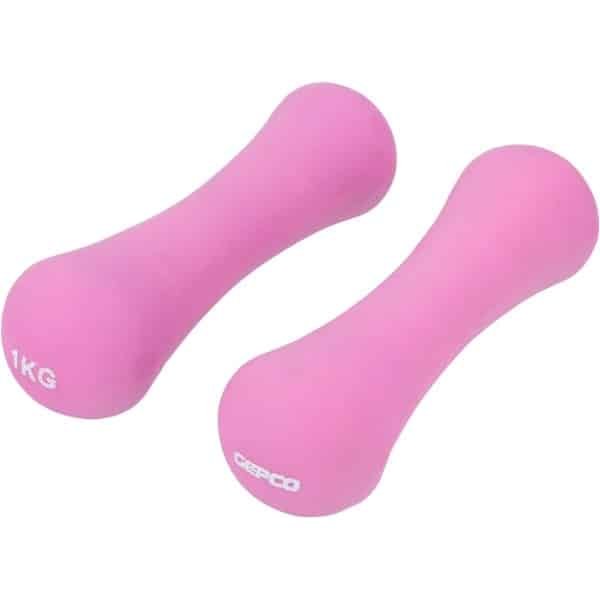 Set van 2 Haltergewichten met Neopreen Coating voor Aerobics en Krachttraining