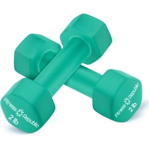 Set van 2 Neopreen Dumbbells voor Krachttraining en Fitness