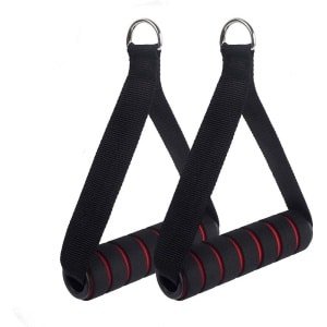 Set van 2 weerstandsgrepen - Nylon riem met metalen haken voor fitness, bodybuilding en cardio training