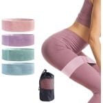 Set van 4 Weerstandsbanden voor Krachttraining en Fitness Thuis