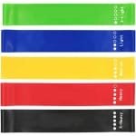 Set van 5 Weerstandsbanden voor Fitness, Yoga en Krachttraining