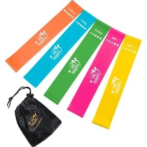 Set van 5 Weerstandsbanden voor Fitness en Krachttraining - Flexibele Oefenbanden