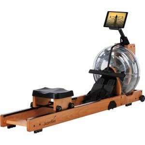 Skandika Lykke Water Roeimachine - Water Roeimachine - Roeiapparaat - 90° Tank - Houten Roeitrainer fitness voor thuis, met instelbare waterweerstand - Roeier met max. 150 kg Gebruikersgewicht - Kinomap App Compatible, Massief Beukenhout - licht hout