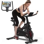 Stationaire Hometrainer voor Binnen Fietsen | Cardiovascular Training met LCD Monitor en Tablet Houder