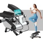 Stepper Fitness - Hometrainer - Crosstrainer Mini - Zilver grijs