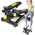 Stepper Fitness - Hometrainer - Crosstrainer Mini - Zwart met geel