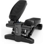 Stepper fitness - Fitnessapparaat - LCD-display - Hometrainer - Roestvrij Staal - Antislip - Zwart