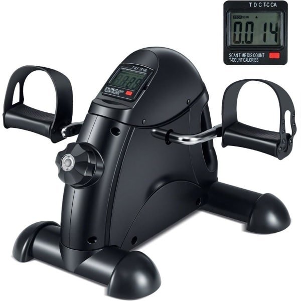 Stoelfiets Bewegingstrainer - Bureaufiets - Deskbike - Bureau Fiets - Fitness Fiets - Stoel Fiets - Beentrainer - Mini Hometrainer - Met LCD monitor