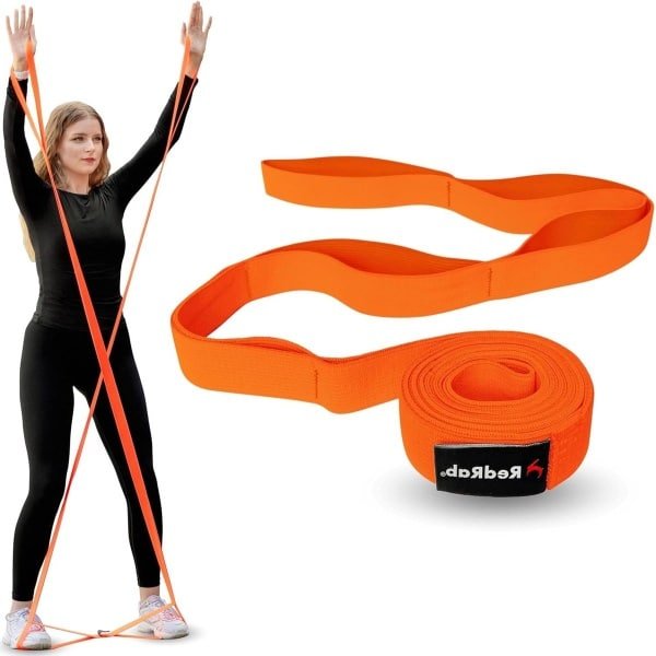 Stof Fitnessbanden - Effectieve Trainingskaarten - Gymnastiekband met Lussen - Weerstandsbanden - Lang - Krachttraining - Fitness Band - Weerstandsband - Weerstandsband Fitness