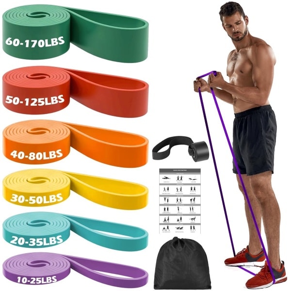 Stunq® Complete Set Weerstandsbanden voor Yoga, Pilates, Krachttraining en Fysiotherapie met Deuranker