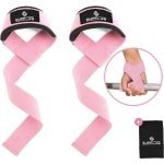 Supplife Lifting Straps - Weightlifting Straps - Gym - Lifting Grips / Hooks - Fitness, Powerlifting, Crossfit & Krachttraining - Workout - Deadlift Straps - Roze