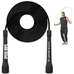 SwissSkip Xelerate Springtouw van Dayan Kolev, 5 mm PVC springtouw, springtouw voor beginners en gevorderde atleten, springtouw voor fitness, cardio en boksen, verstelbare lengte met onbreekbare