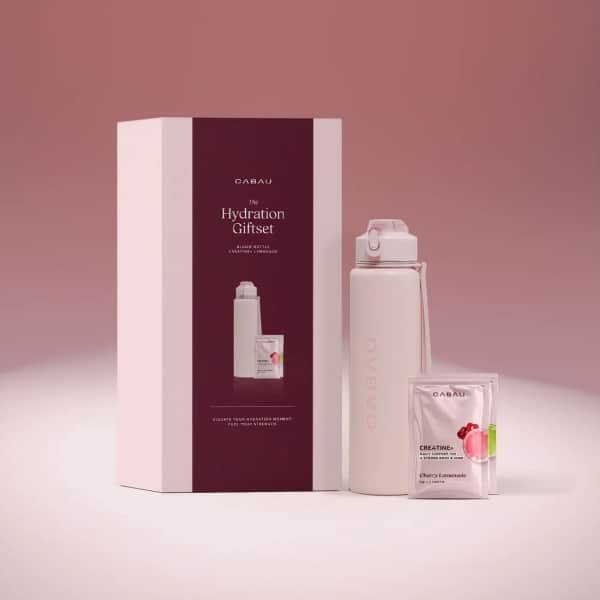 The Hydration Giftset (Drinkfles + Creatine) - Pink / Roze
