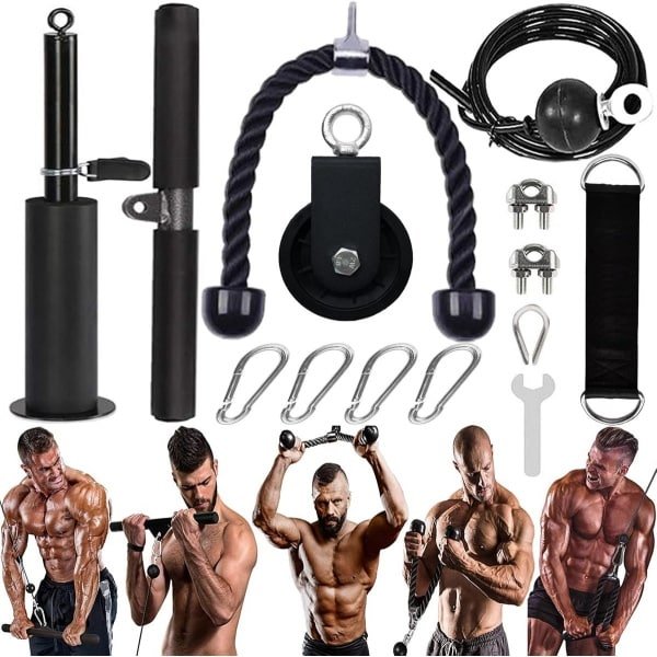 Thuis Fitness Katrol Kabel Systeem voor Krachttraining Biceps Triceps Schouders en Rug