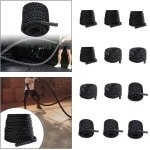 Touw voor gevechtstraining, fitnesstouw, krachttraining, geschikt voor de sportschool, 25 mm x 2,8 m, zwart. Sportuitrusting - fitness, hardlopen, yoga - fitnessapparatuur en accessoires.