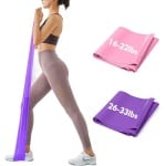 Trainingsband Set 2 Stuks - Elastiek Gymnastiekbanden 8-10 kg & 12-15 kg - 1,8/2 m - voor Yoga, Pilates, Crossfit, Revalidatie