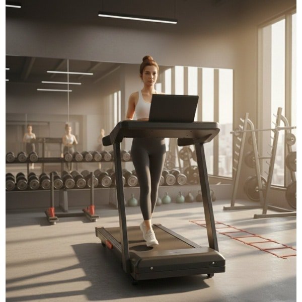 Treadmill Inklapbaar met 9% Helling 12 km/u - 3.0 PK Motor - Demping - LED Display - 136 kg Belastbaar - Loopband voor Thuis - Compact & Stil - Altameubel