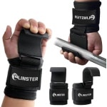 Trekhulp haak voor krachttraining - neopreen haak (paar) met 9 cm breed - bodybuilding powerlifting fitness - mannen en vrouwen