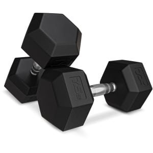 Trex Sport TX-075RD - Dumbbell - Staal met rubber - Voor krachttraining - 1×7,5 kg - Geribbelde greep