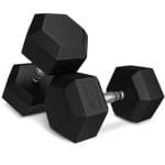 Trex Sport TX-100RD - Dumbbell - Staal met rubber - Voor krachttraining - 1×10 kg - Geribbelde greep