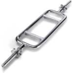 Tricepsstang 86 cm voor Krachttraining - Curl Bar met Schroefdraad en Sluitingen