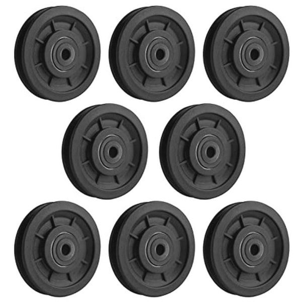 Universele 90 mm Kunststof Katrollen voor Krachttraining - 8 Stuks