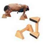 Unyqoos® Houten ergonomische push-upgrepen voor calisthenics en krachttraining binnen en buiten