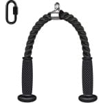 Unyqoos® Robuust Tricepstouw met Zachte Rubber Uiteinden voor Krachttraining en Fitnessstudio's