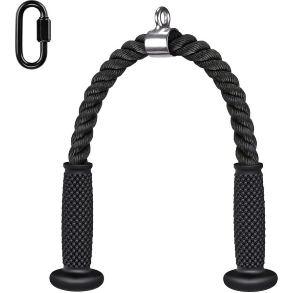 Unyqoos® Robuust Tricepstouw met Zachte Rubber Uiteinden voor Krachttraining en Fitnessstudio's