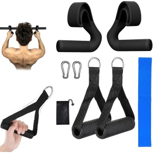 Unyqoos® Set van 4 stevige handgrepen voor krachttraining en fitnessapparatuur