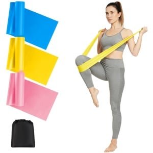 Unyqoos® Set van drie weerstandsbanden voor gevarieerde fitness en krachttraining