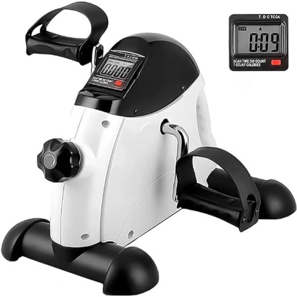 VIN® Bureaufiets - Deskbike Met LCD-Display - Stoelfiets Bewegingstrainer - Bureau Fiets Met Instelbare Weerstand - Mini Hometrainer - 40 x 33 x 20 cm