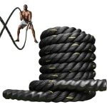 Vechttouw voor fitnesstraining - 9 m/12 m, zware oefentouwen voor krachttraining.