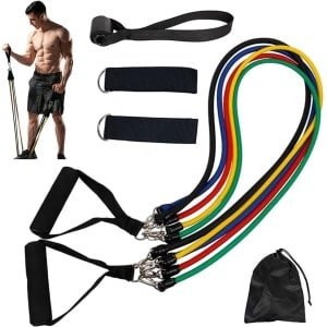 Veelzijdige Weerstandsbanden Set voor Krachttraining en Fitness met Accessoires