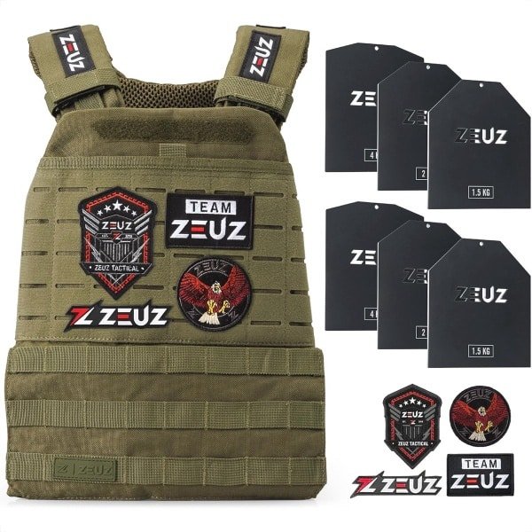 Verstelbaar Gewichtsvest 16,5 KG voor Crossfit en Fitness - Ideaal voor Intensieve Trainingen