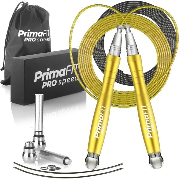 Verstelbaar Springtouw Voor Volwassenen - Gewogen Springtouw voor Fitness en Cardio Training