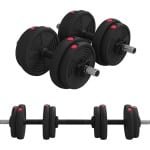 Verstelbare 2-in-1 Halters voor Thuis - Krachttraining en Gewichtheffen met Antislip Handgrepen