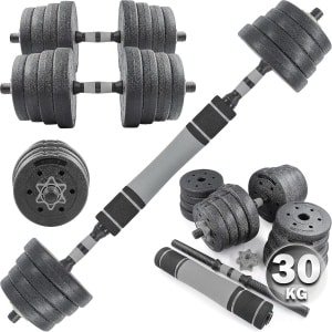 Verstelbare Dumbbell & Barbell Set 30kg / 40kg voor Krachttraining en Fitness | Thuis Gym Uitrusting