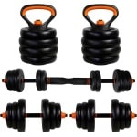 Verstelbare Halter Set met Verbindingsstuk - Krachttraining Gewichten voor Fitness