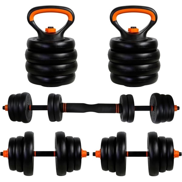 Verstelbare Halter Set met Verbindingsstuk - Krachttraining Gewichten voor Fitness