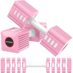 Verstelbare Halterset (2 stuks) - 5 Gewichten in 1 - Geschikt voor Krachttraining Thuis