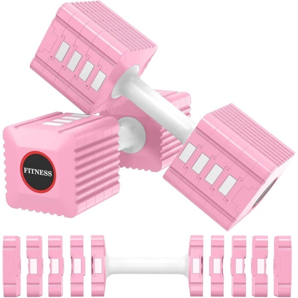 Verstelbare Halterset (2 stuks) - 5 Gewichten in 1 - Geschikt voor Krachttraining Thuis