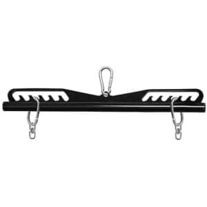 Verstelbare LAT Pull Down Bar Accessoire met 2 Karabijnhaken - Ideaal voor Kabelmachine en Krachttraining