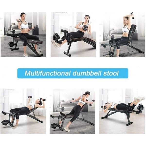 Verstelbare Multifunctionele Trainingsbank voor Krachttraining Thuis