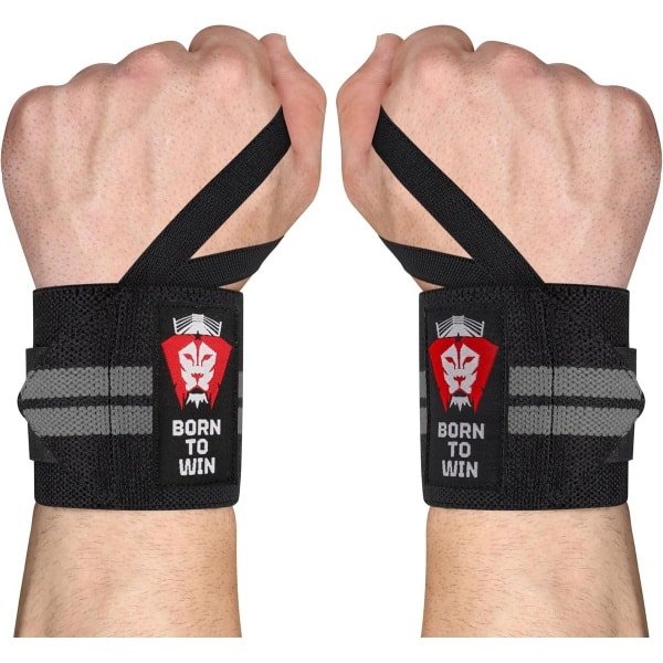 Verstelbare Polsbanden met Duimlus voor Gewichtheffen, Powerlifting en Krachttraining
