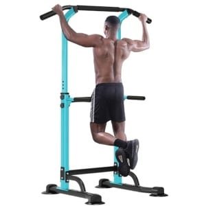 Verstelbare Power Tower Optrekstang voor Thuis en Fitness - Krachttraining en Dips