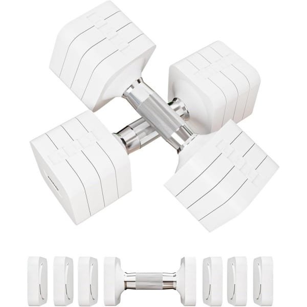 Verstelbare halterset - 4-in-1 vrij gewicht voor thuis gym - Ideaal voor krachttraining
